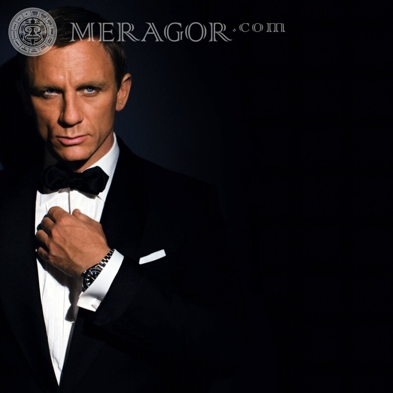 Foto de James Bond Daniel Craig para foto de perfil De las películas Negocio Caras, retratos Masculinos