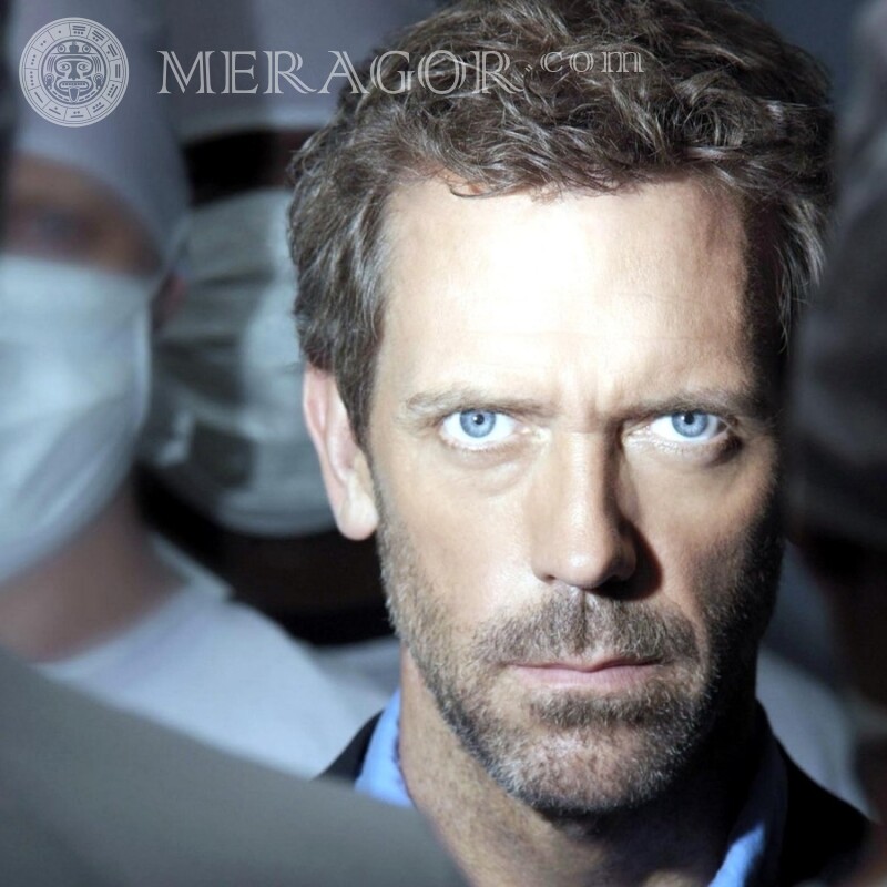 Hugh Laurie sur la photo d'avatar Célébrités Pour VK Visages, portraits Visages d'hommes