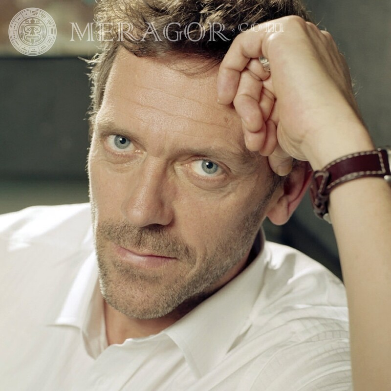 Acteur Hugh Laurie photo sur avatar | 0 Célébrités Pour VK Visages, portraits Visages d'hommes