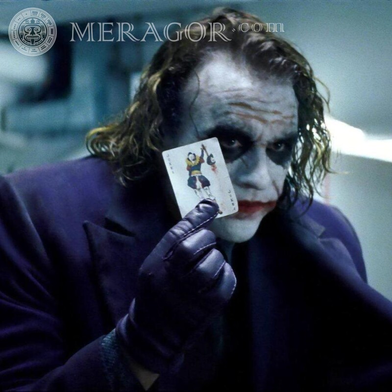 Foto de Joker con tarjeta de avatar De las películas
