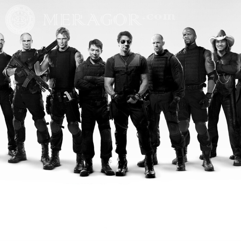 Cool movie heroes for icon From films Black and white