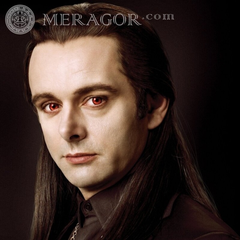 Mann mit langen Haaren auf Avatar Prominente Gesichter, Porträts Gesichter von Männern Herr