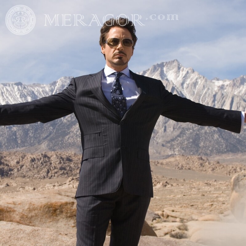 Robert Downeys Profilbild Prominente Geschäft Herr