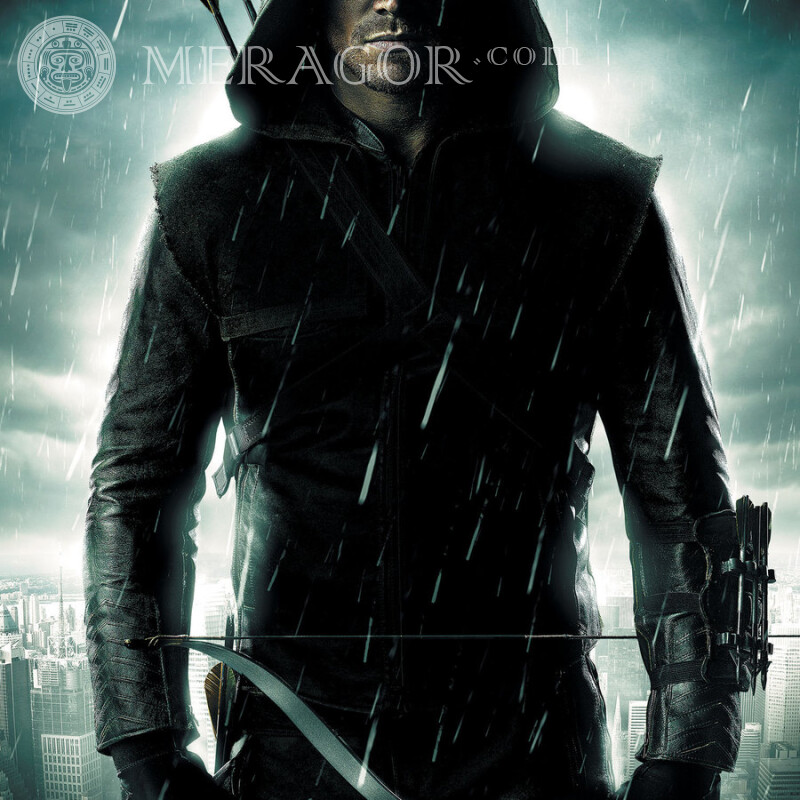 Green arrow picture for profile picture From films Without face Men