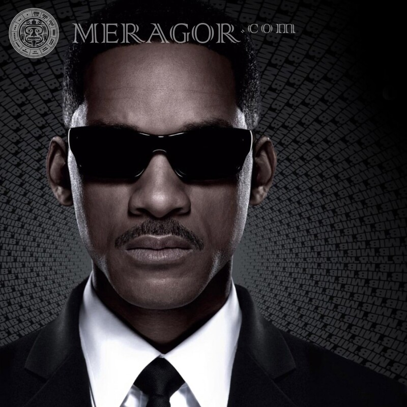 Gente vestida de negro Will Smith en la foto de perfil De las películas Negros Gafas Para VK
