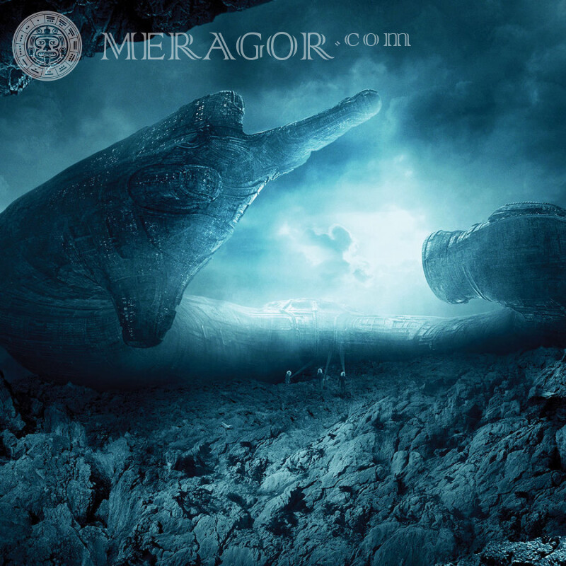 Prometheus picture from the movie on the profile picture From films