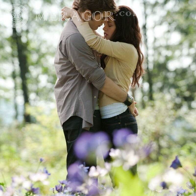Crepúsculo Edward y Bella en la descarga de avatar De las películas Amor Chico con chica