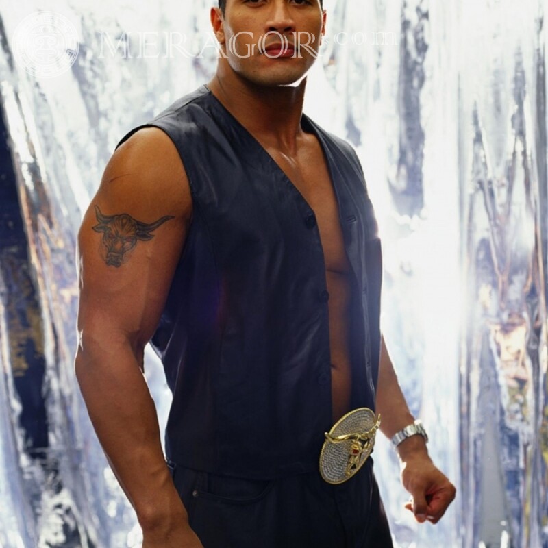 O ator Dwayne Johnson Rock no avatar | 0 Celebridades Íngremes Rapazes Homens