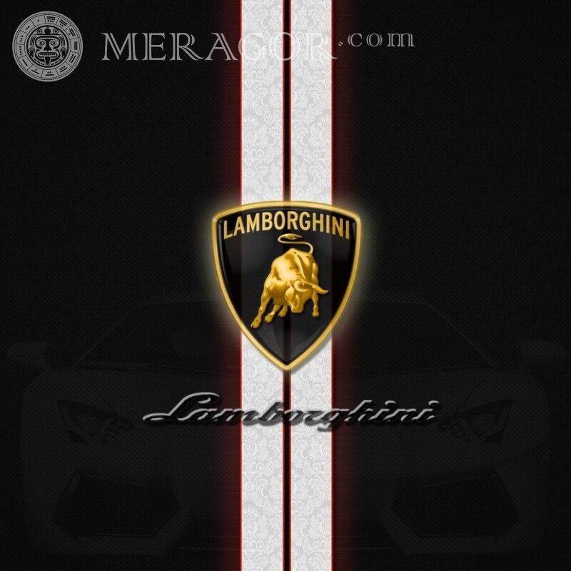 Логотип Ламборджині на аватарку скачати Емблеми автомобілів Автомобілі Логотипи