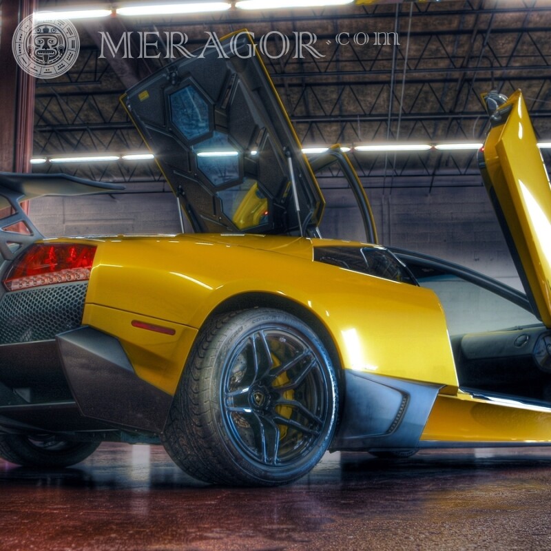 Спортивная машина Lamborghini фото Автомобили Транспорт