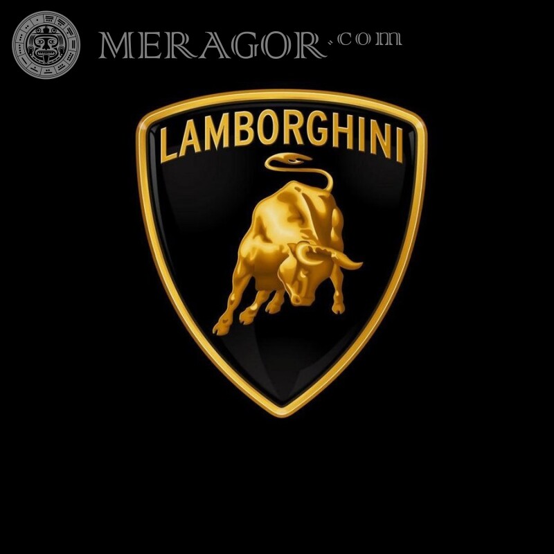 Photo avec le logo Lamborghini sur votre photo de profil Emblèmes de voitures Les voitures Logos