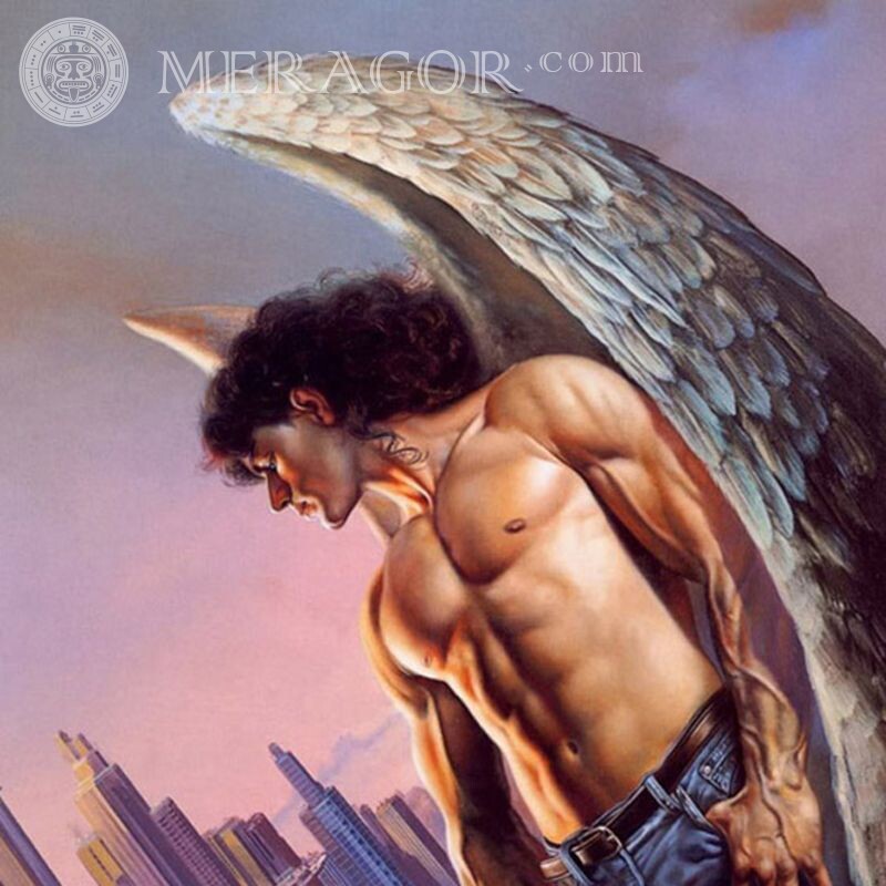 Чоловік ангел картинка Ангели Чоловічий