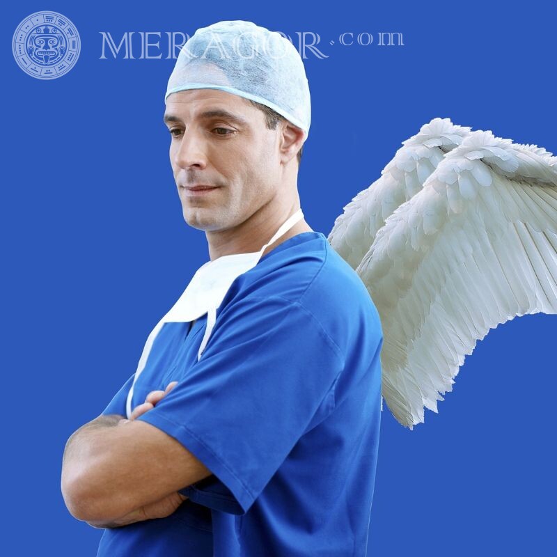 Мужчина врач ангел хранитель картинка на аву Ангелы