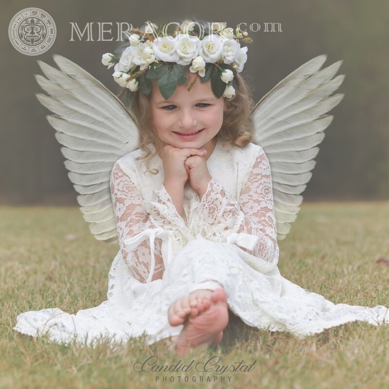 Девочка ангел самое красивое фото на аватар Ангелы Детские Девочки