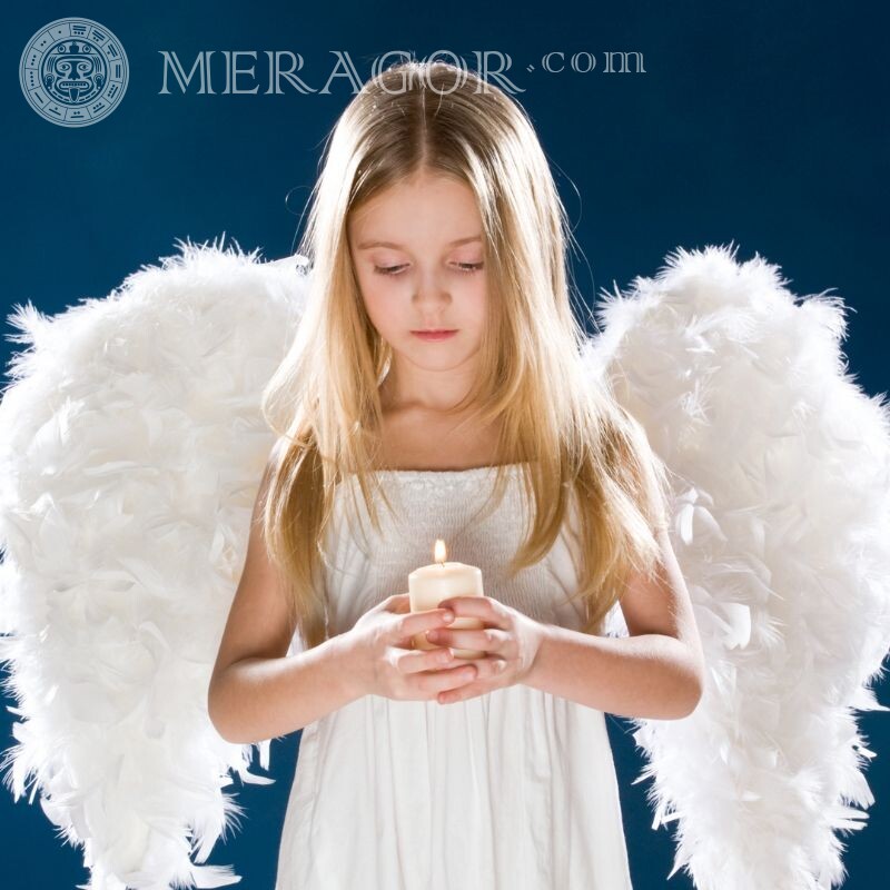 Красивая девочка ангел для авы Ангелы Детские Девочки