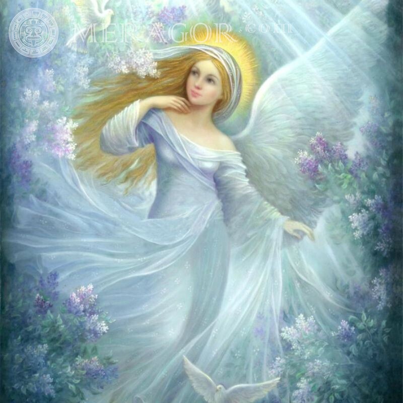 Молодая девушка ангел картинка для авы Ангелы Детские