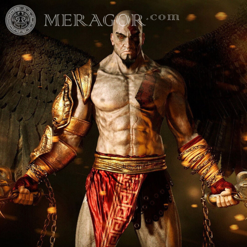 Laden Sie das Foto von God of War zum Profilbild herunter Alle Spiele