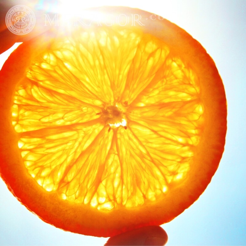 Descarga de avatar naranja Comida