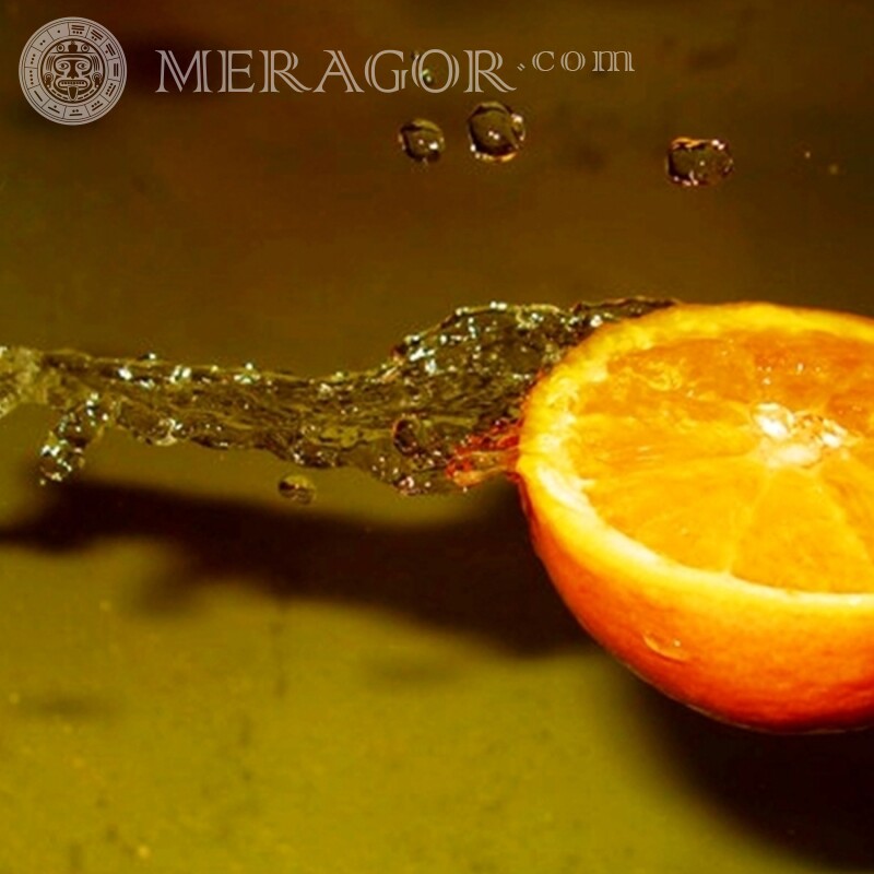 Imagem de fruta laranja para avatar Comida