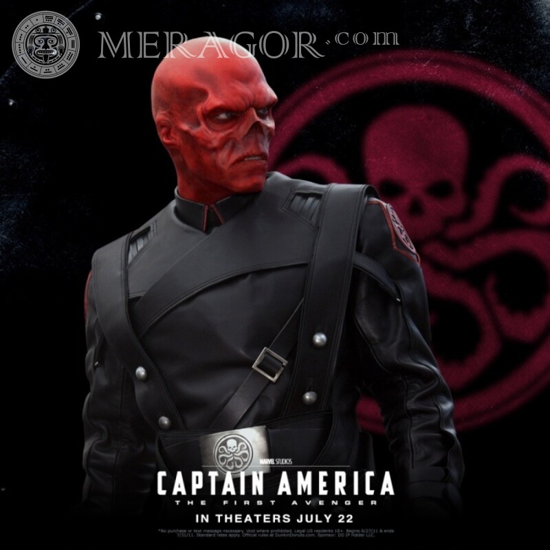 Red Skull for profile picture From films