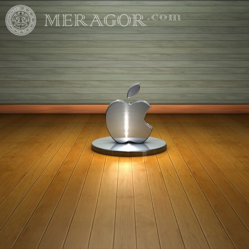 Яблоко Apple на аву Logos Technique