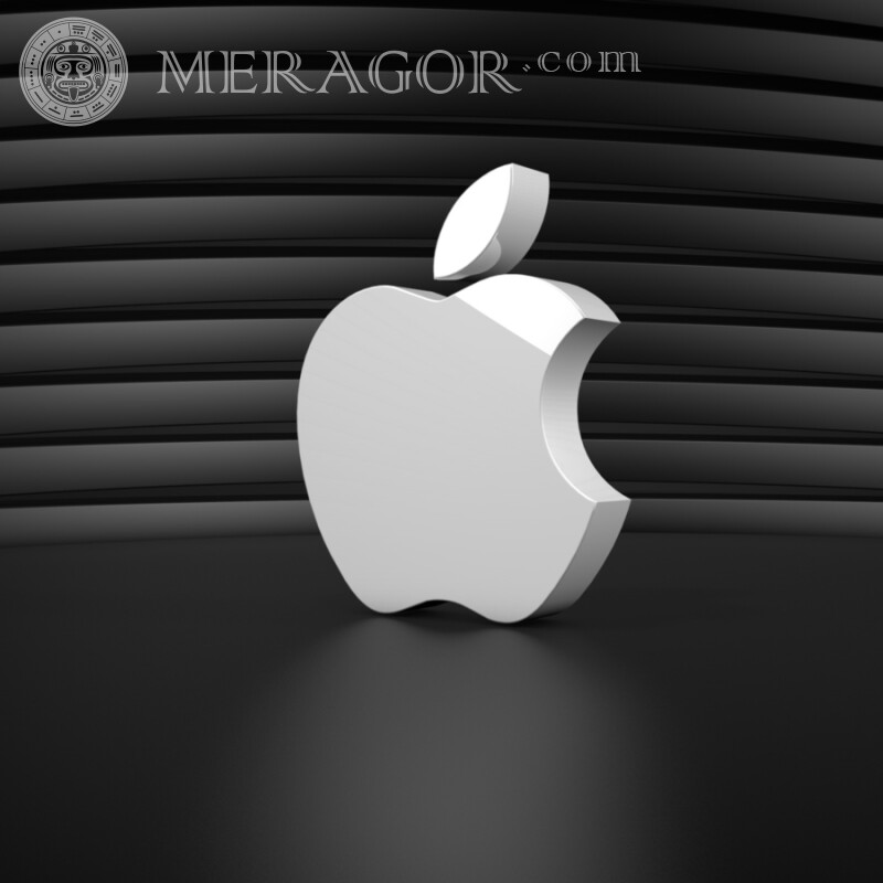 Картинка логотипом Apple на аву скачать Логотипы Техника