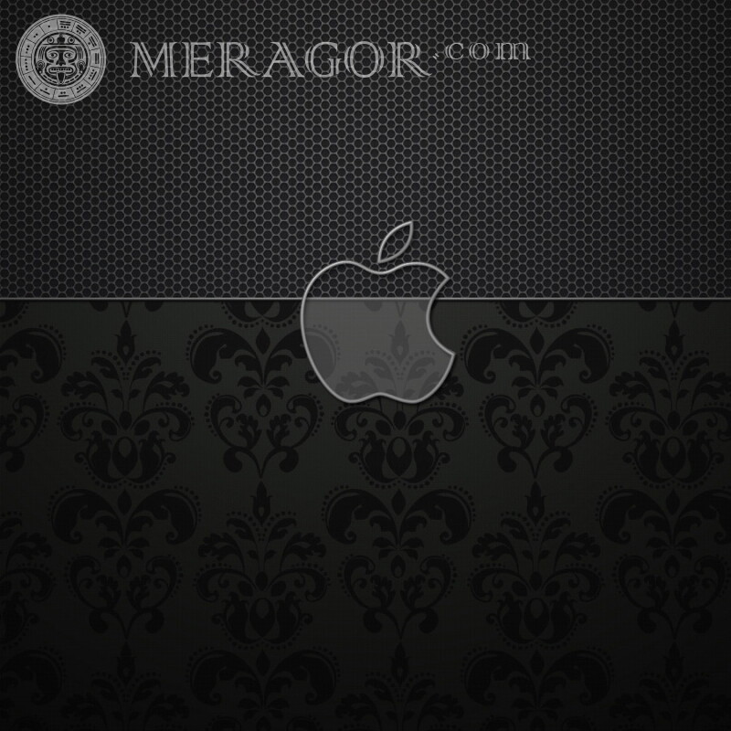Картинка з логотипом Apple завантажити на аватарку Логотипи Техніка