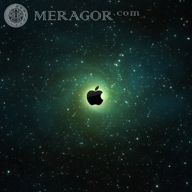 Apple-Emblem für einen Avatar auf einem Spielkonto Logos Technik