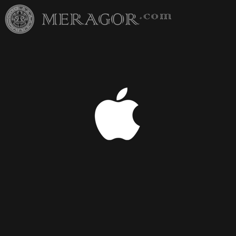Ава с логотипом Apple скачать Logos Technique