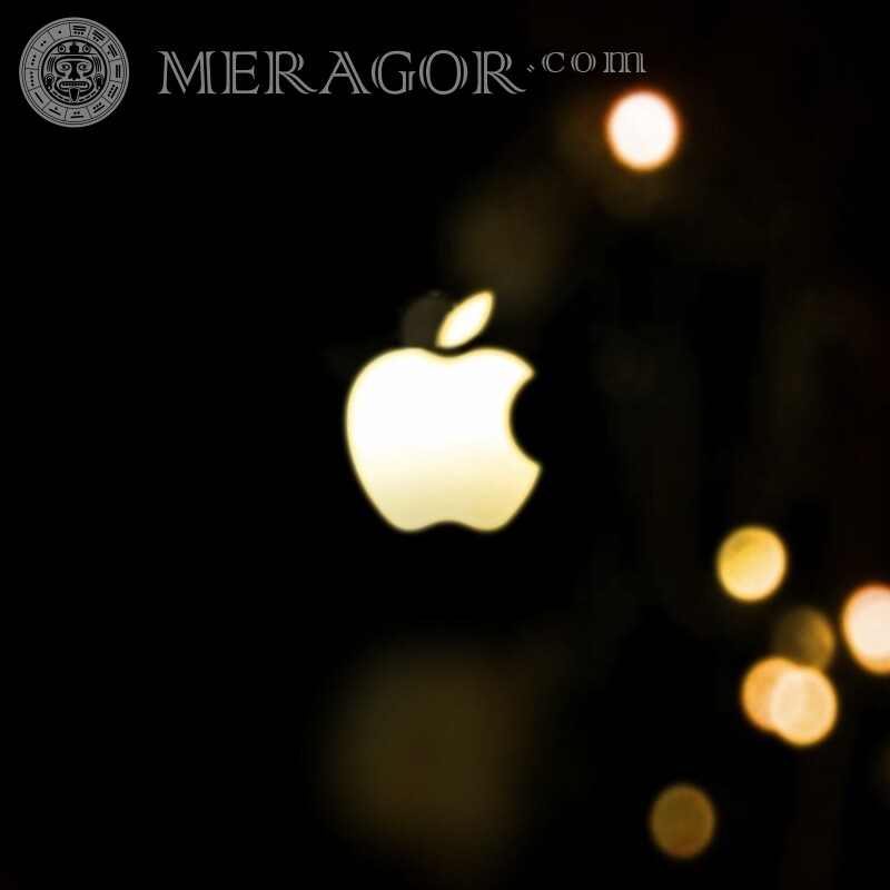 Яблуко Apple логотип на аватарку скачати Логотипи Техніка