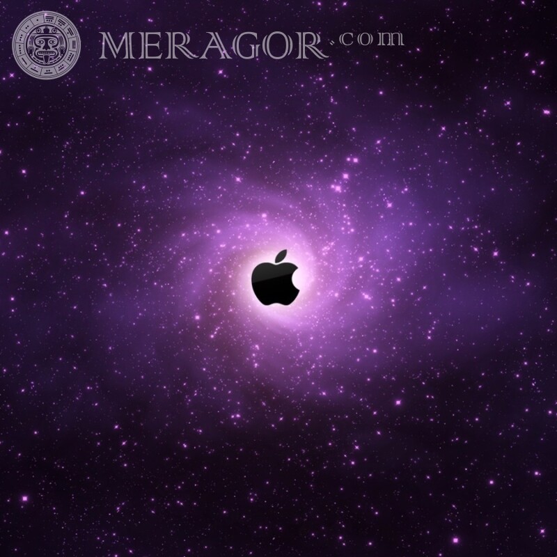 Apple Logo Bild auf Avatar Kerl Logos Technik