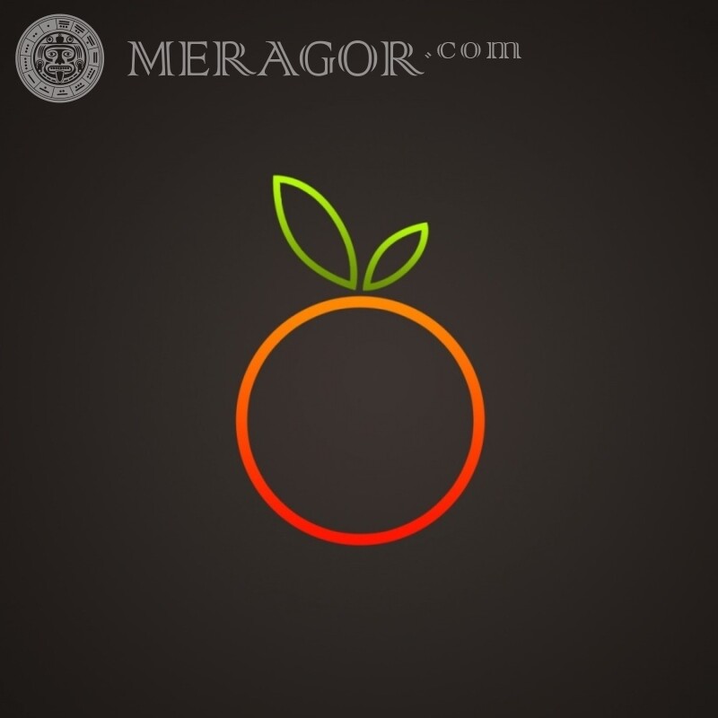 Картинка с яблоком типа Apple на аву Logotipos Técnica