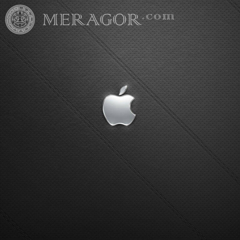 Imagen de descarga del logotipo de Apple en avatar Logotipos Técnica