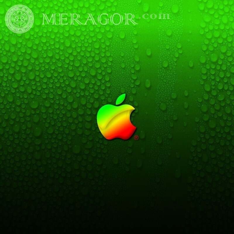 Скачать аву с эмблемой Apple Логотипи Техніка