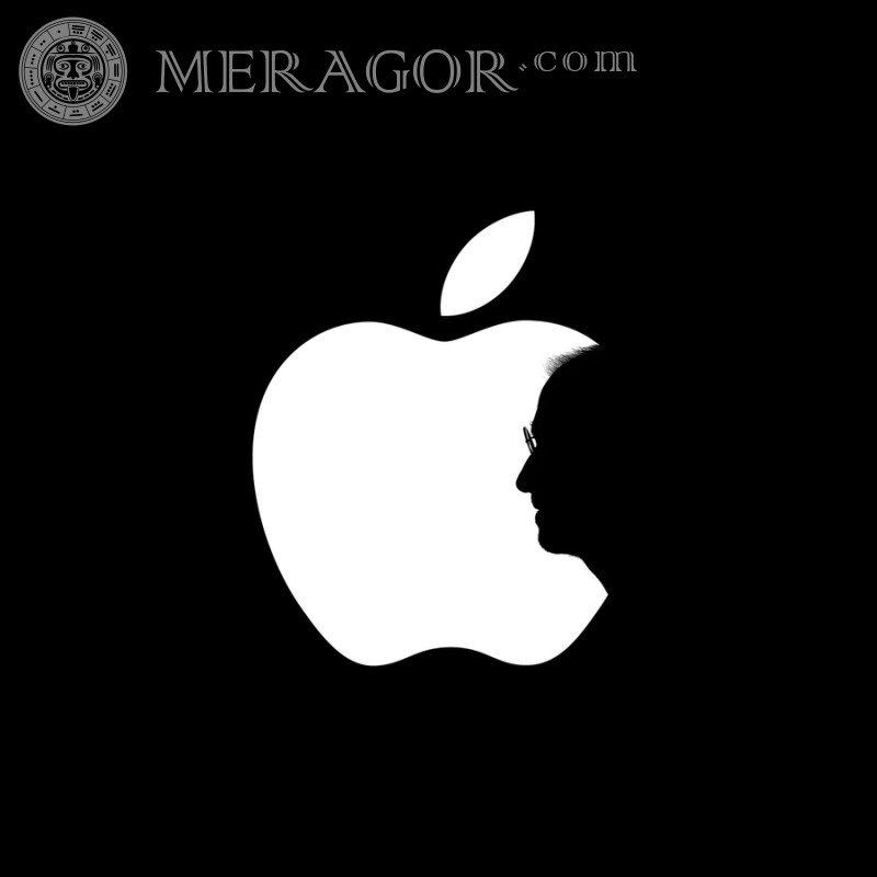 Логотип Apple картинка на аватарку Logos Technique