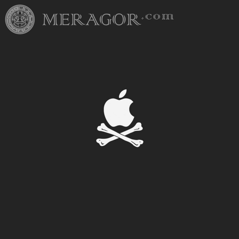Логотип Apple пираты скачать для авы Логотипи Техніка
