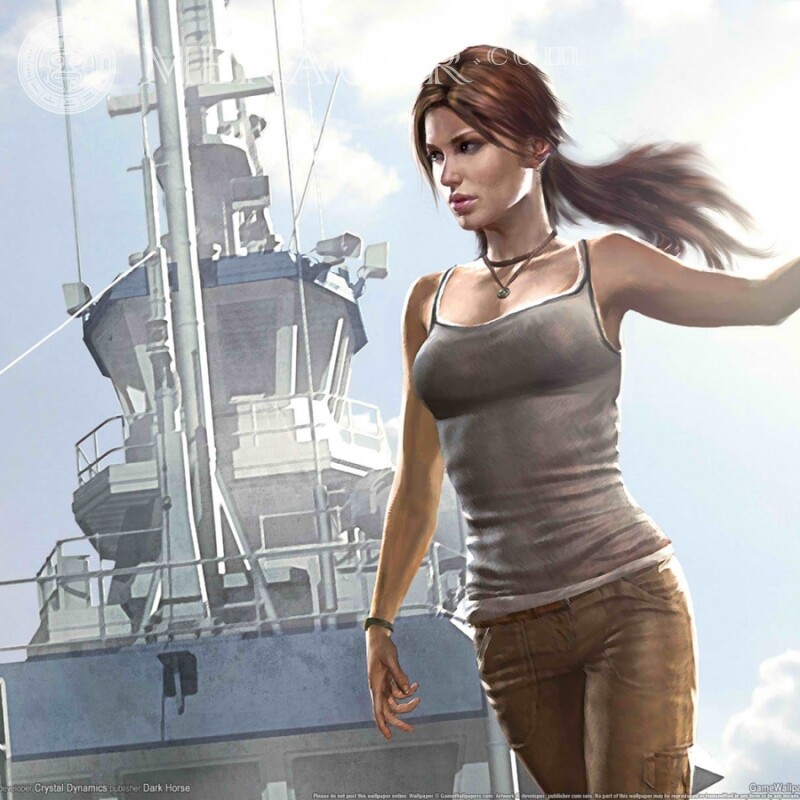 Lara Croft descarga la imagen en tu foto de perfil Lara Croft Todos los juegos Mujeres