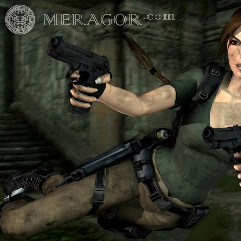 Скачать на аватарку картинку Lara Croft Lara Croft Alle Spiele Frauen