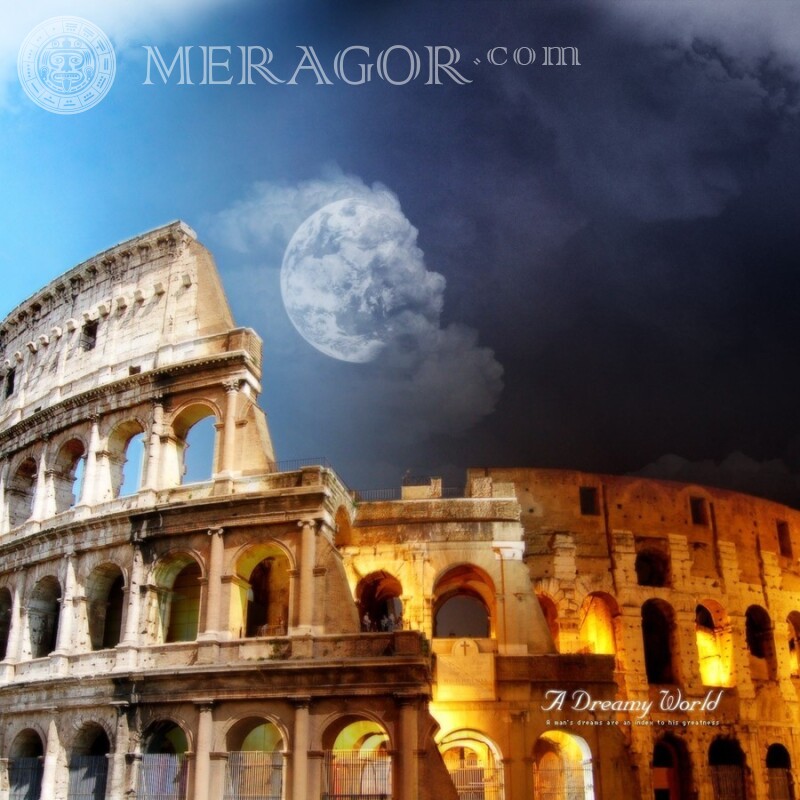 Foto do Coliseu para foto de perfil Edifícios