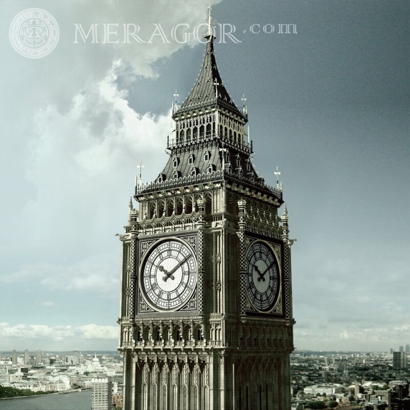 Horloge avatar Big Ben Bâtiments