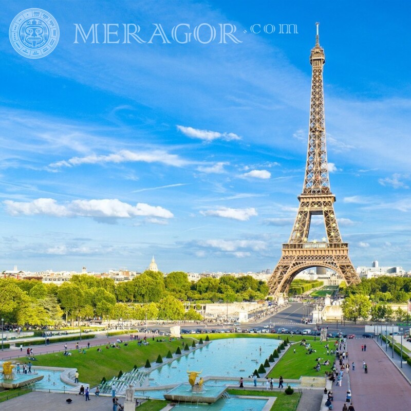 Photo of the Eiffel Tower on your profile picture download Buildings