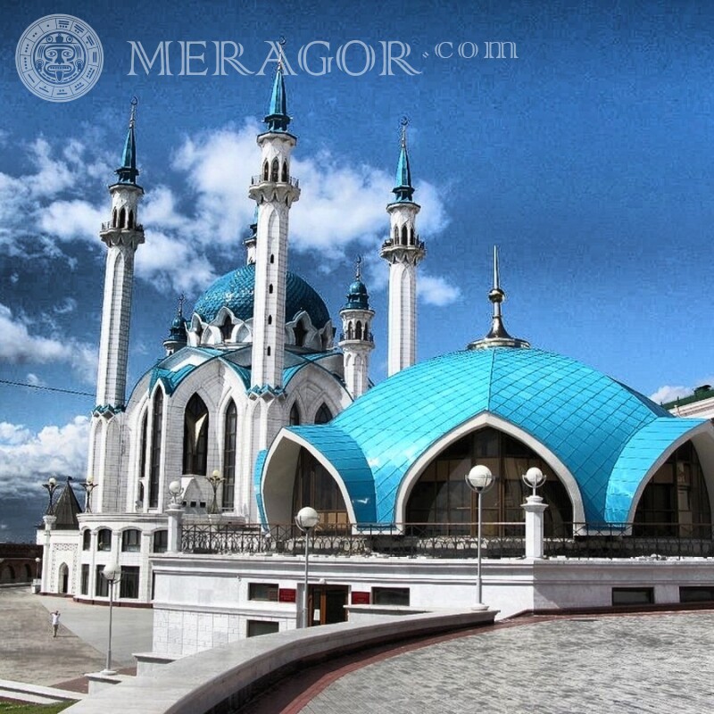 Mesquita Kul-Sharif em Kazan na foto do seu perfil Edifícios