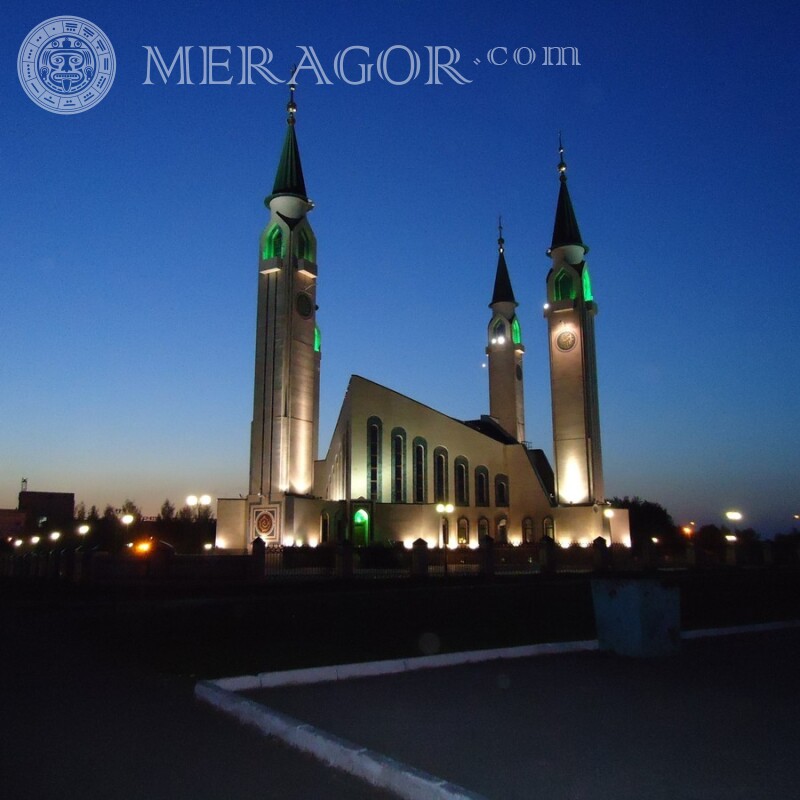 Foto bonita da mesquita para foto do perfil Edifícios
