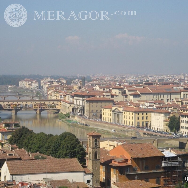 Italian town photo on your profile picture Buildings