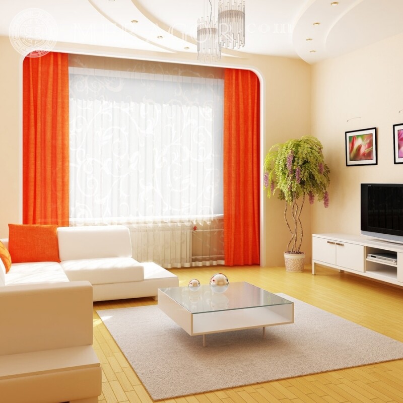 Interior of a bright room on an avatar Buildings