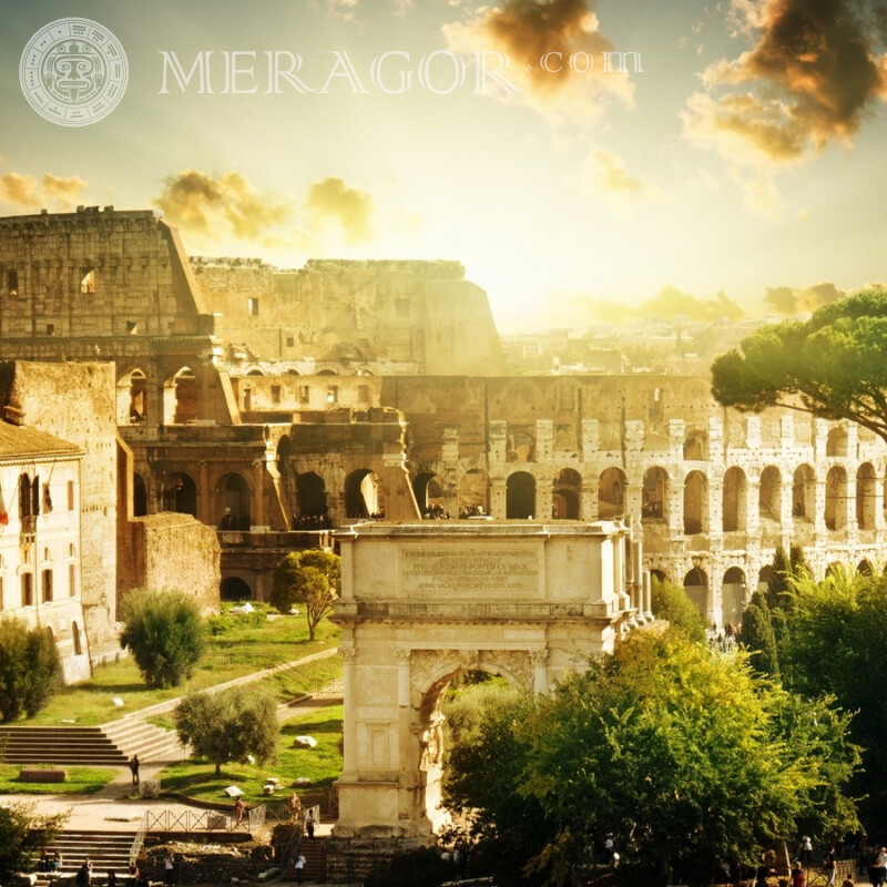 Foto do Coliseu no download do avatar Edifícios