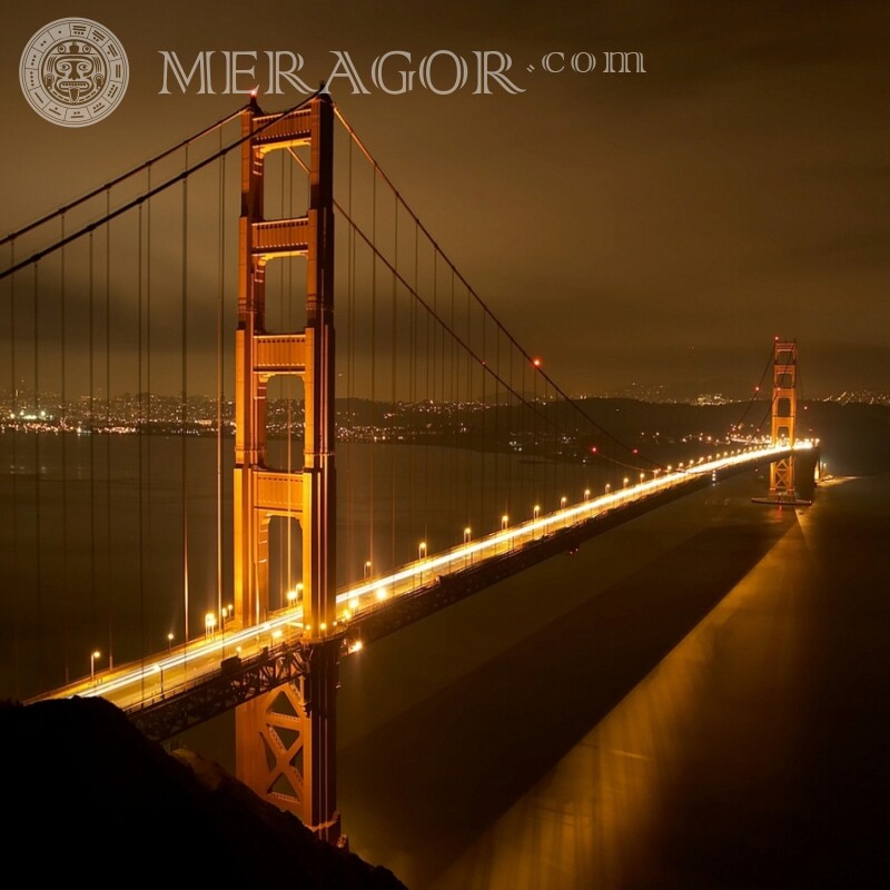 Foto de perfil da American Golden Gate Bridge Edifícios