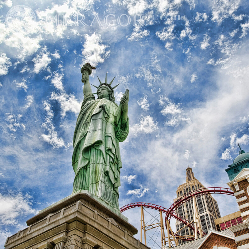 Estatua de la Libertad para foto de perfil Edificios