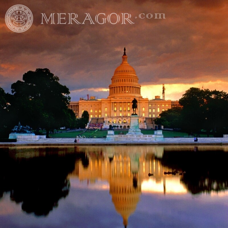 US Capitol Gebäude auf Ihrem Profilbild Gebäude