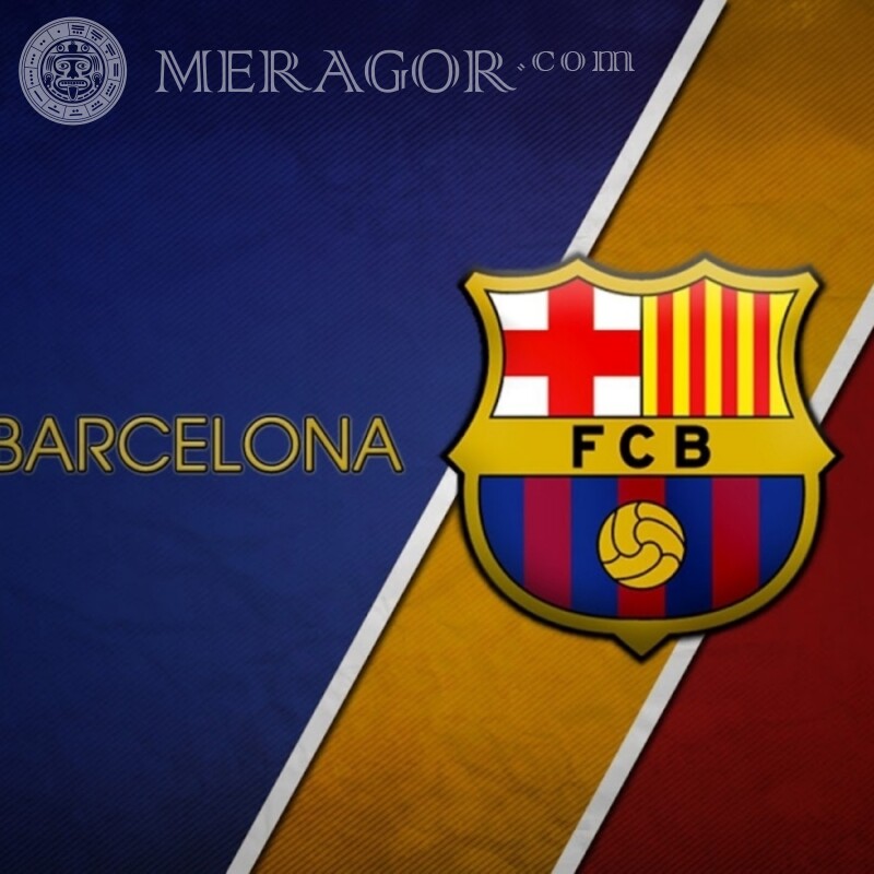 Logotipo do clube Barcelona no avatar Emblemas do clube Sport Logos